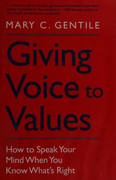 Giving voice to values cover