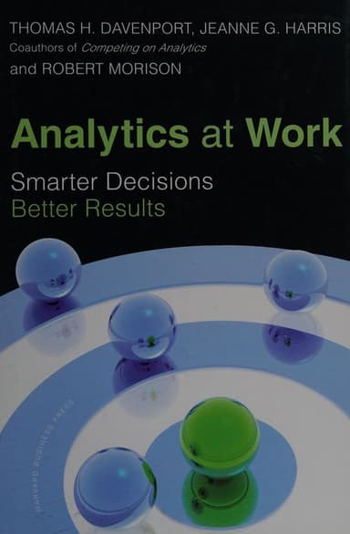 Analytics at work cover