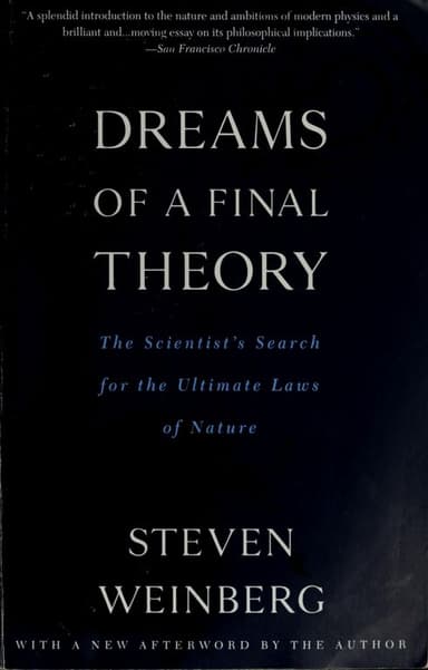 Dreams of a final theory cover