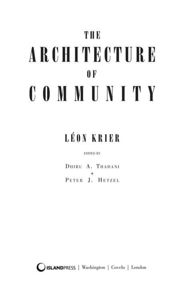The architecture of community cover
