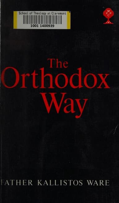 The Orthodox way cover