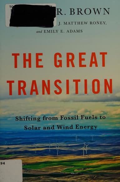 The great transition cover
