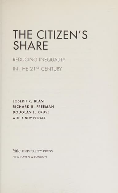 The citizen's share cover