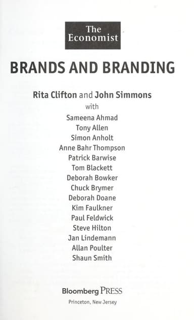 Brands and branding cover