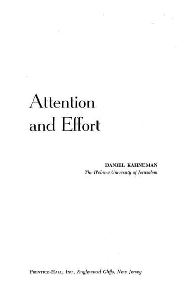 Attention and effort cover