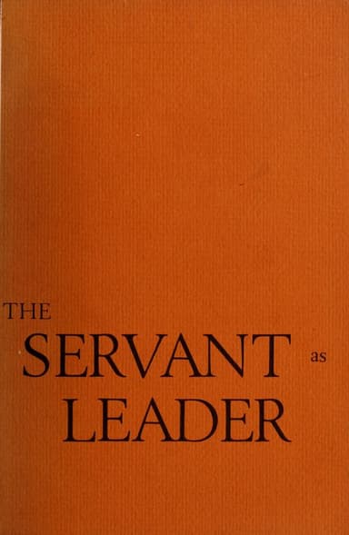 The servant as leader cover