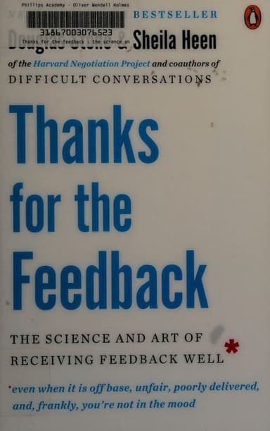 Thanks for the Feedback cover