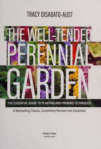The well-tended perennial garden cover