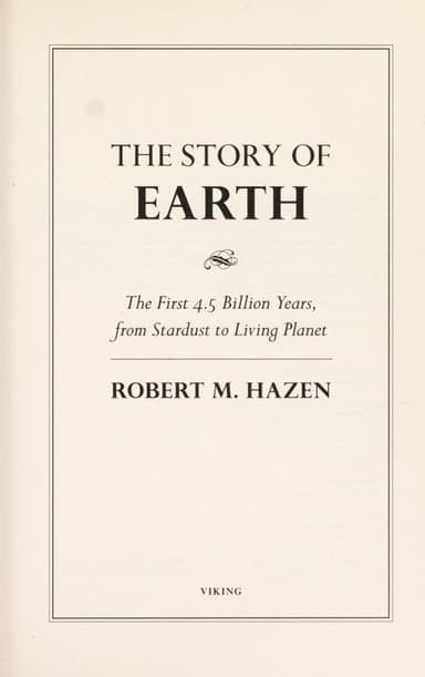 The story of Earth cover