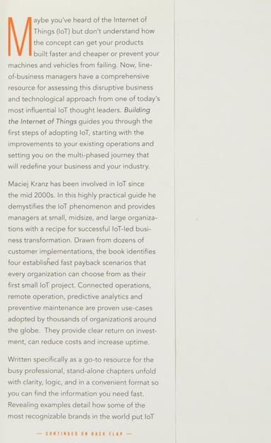 Building the Internet of things cover