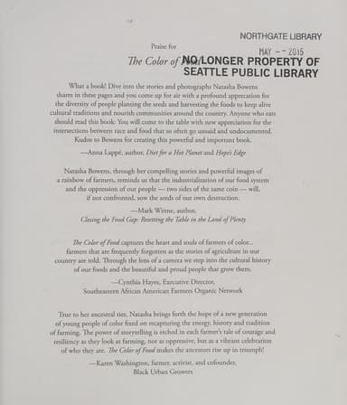 The color of food cover