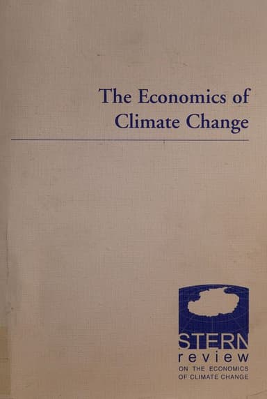 The economics of climate change cover