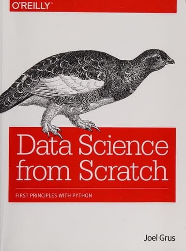 Data science from scratch cover