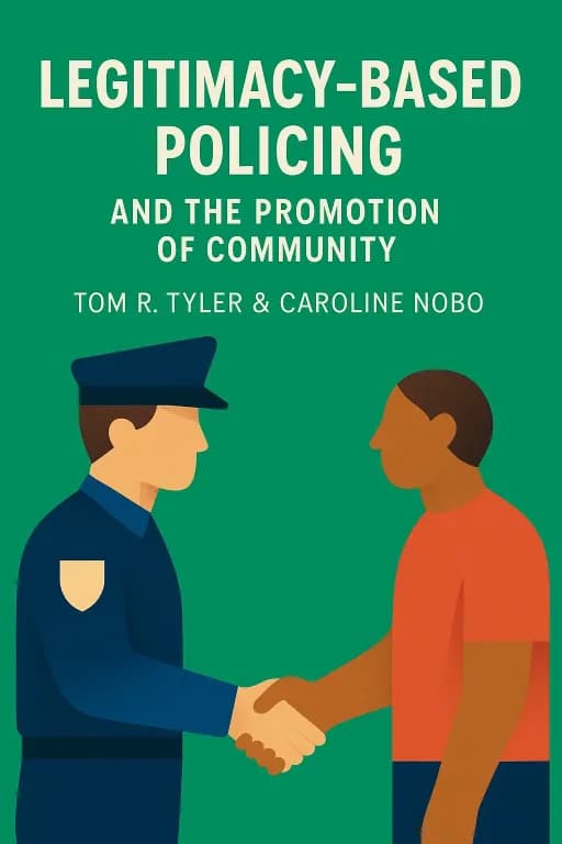 Legitimacy-Based Policing and the Promotion of Community