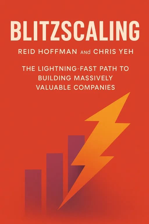 Blitzscaling: The Lightning-Fast Path to Building Massively Valuable Companies