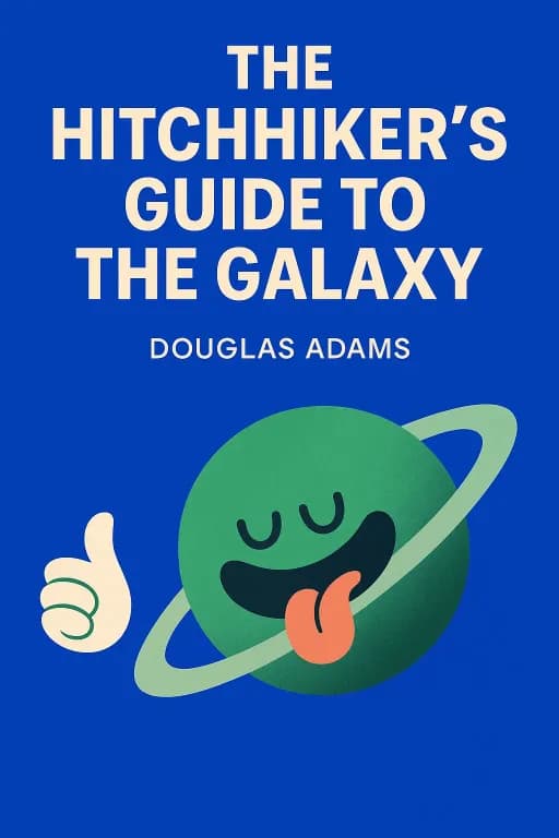 Book cover of The Hitchhiker's Guide to the Galaxy